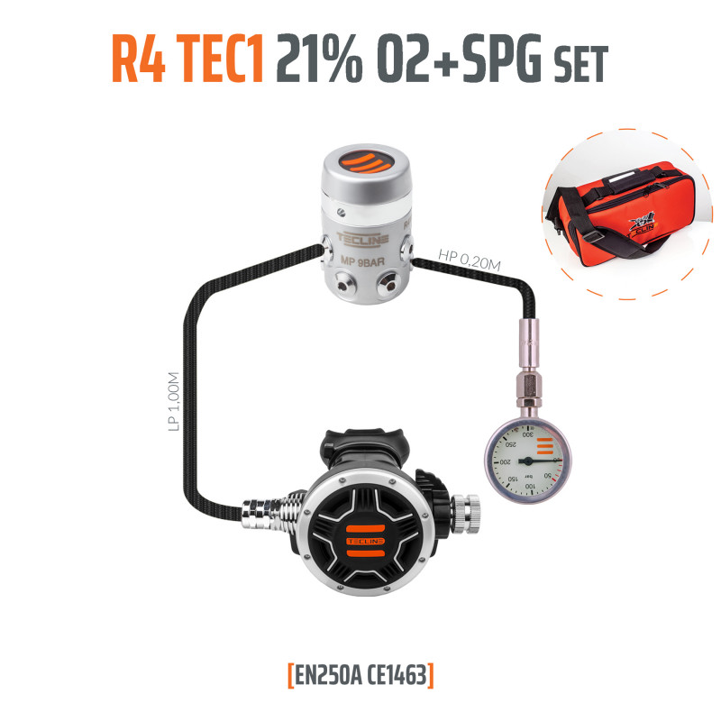 Tecline R4 TEC1 21% O2 G5/8 WITH SPG, STAGE SET - EN250A
