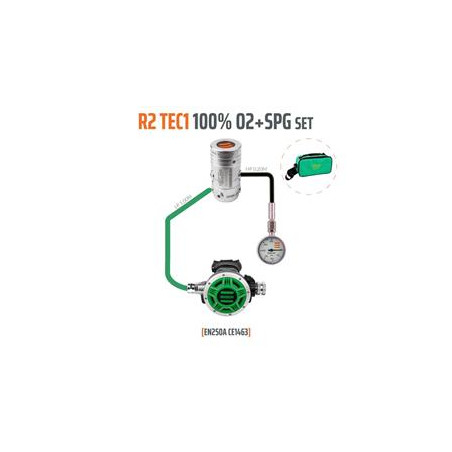 Tecline R2 TEC1 100% O2 M26X2 WITH SPG, STAGE SET - EN250A